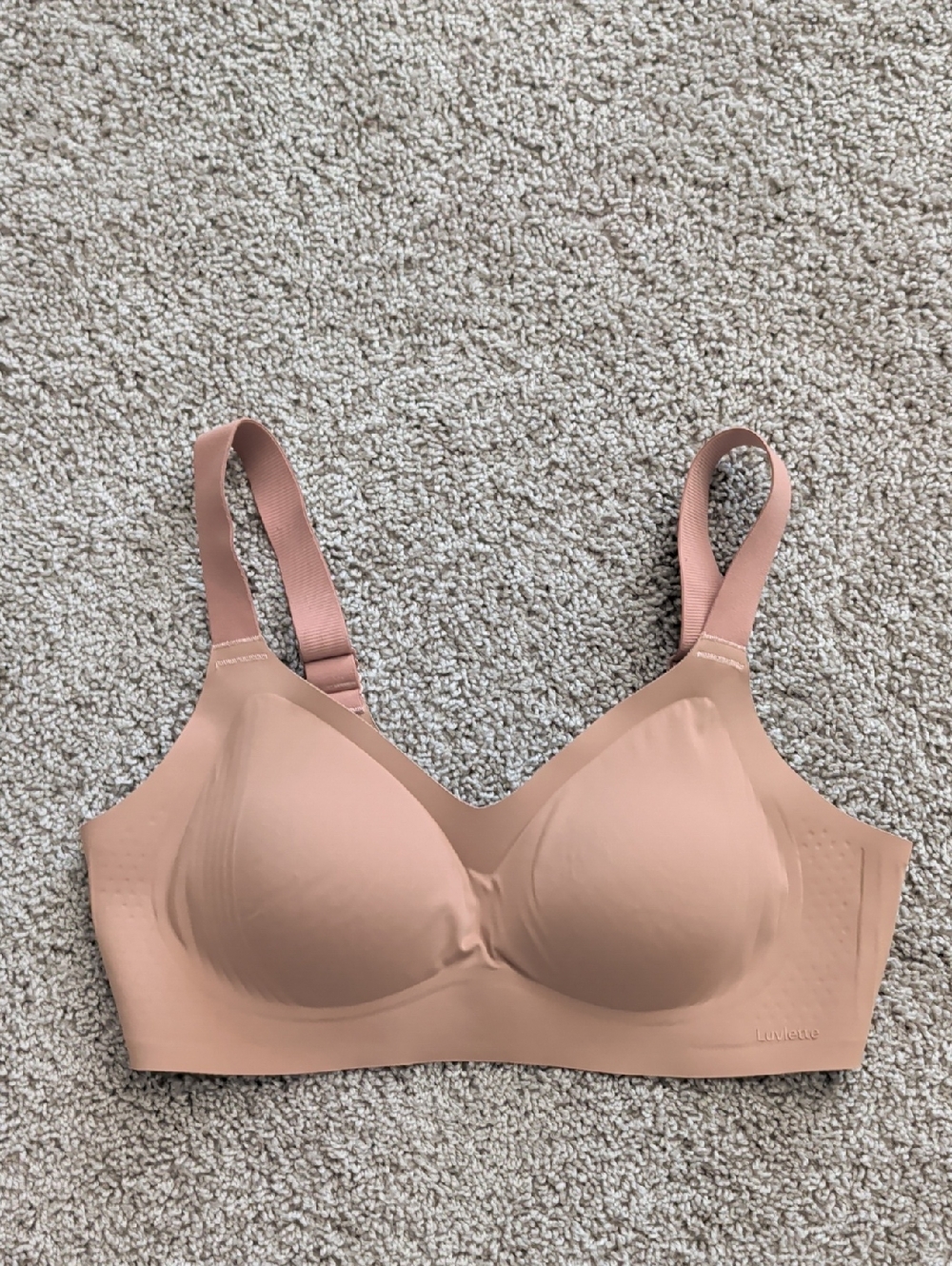 Luvlette By Old navy Seamless Nude Wireless Bra - Soft Support Size L